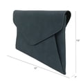 thumbnail image 3 of Synthetic Leather Double Pocket Envelop Clutch, 3 of 35