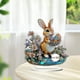 thumbnail image 4 of Decoraciones de Pascua, adornos de Pascua, regalos de Pascua, conejos de Pascua, flores, decoración plana 2D, decoración de escritorio para el hogar, una estantería, 4 of 4