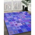 thumbnail image 2 of Ahgly Company Indoor Round Patterned Crocus Purple Area Rugs, 6' Round, 2 of 6