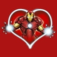 thumbnail image 2 of Boy's Marvel Iron Man Repulsors Heart Graphic Tee Red X Small, 2 of 4