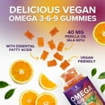 thumbnail image 4 of Omega 3 6 9 Gummies - Vegan Omega 3 Supplement Gummy - Essential Fatty Acids Oil 369 Complex Heart Support & Brain Support for Women, Men & Pregnancy, Fish Free Non-GMO, Orange Flavored - 120 Gummies, 4 of 10