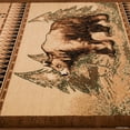 thumbnail image 4 of Brown Bear Wildlife Animal Print Forest Outdoor Area Rug (3' 9" x 5' 1"), 4 of 7