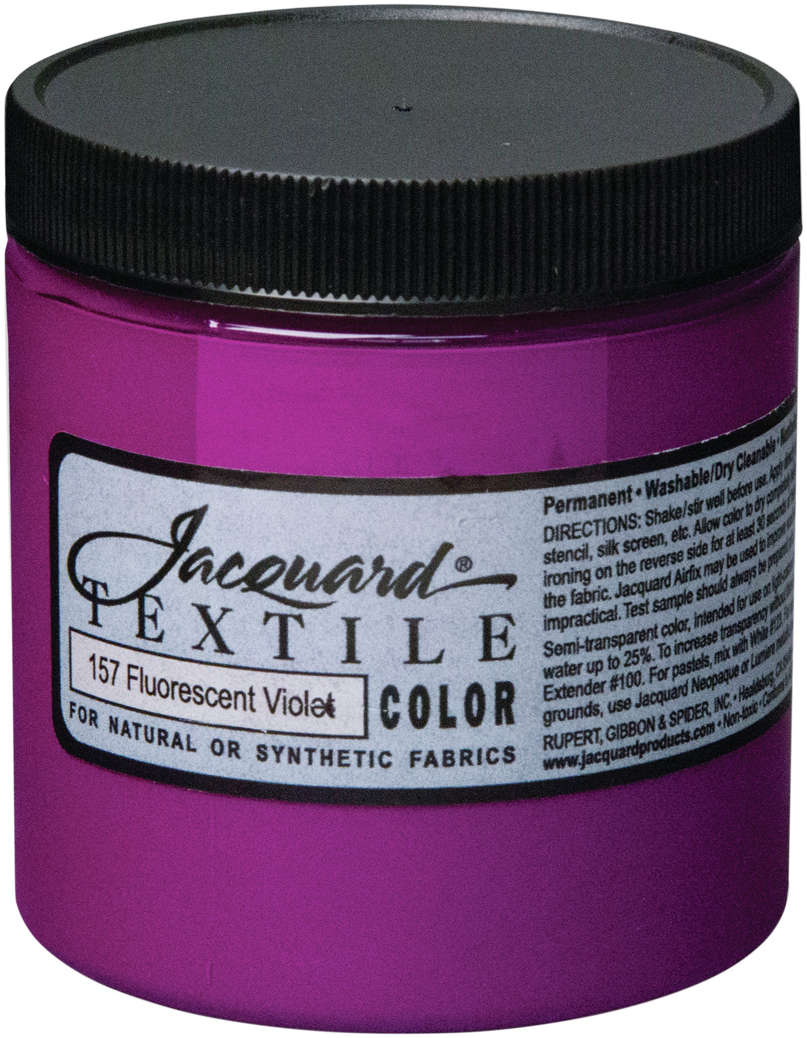 Jacquard Textile Color Fabric Paint 8ozFluorescent Violet