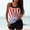Multicolor-15, variant on Frnrwgo Independence Day Tankini Swimsuits for Women, High-waisted Patriotic Print Top with Boyshorts, Two-piece Summer Padded Swimwear Sets