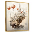 thumbnail image 2 of Designart "The Floating City Surrealism" Cityscapes Floater Framed Canvas Print, 2 of 7