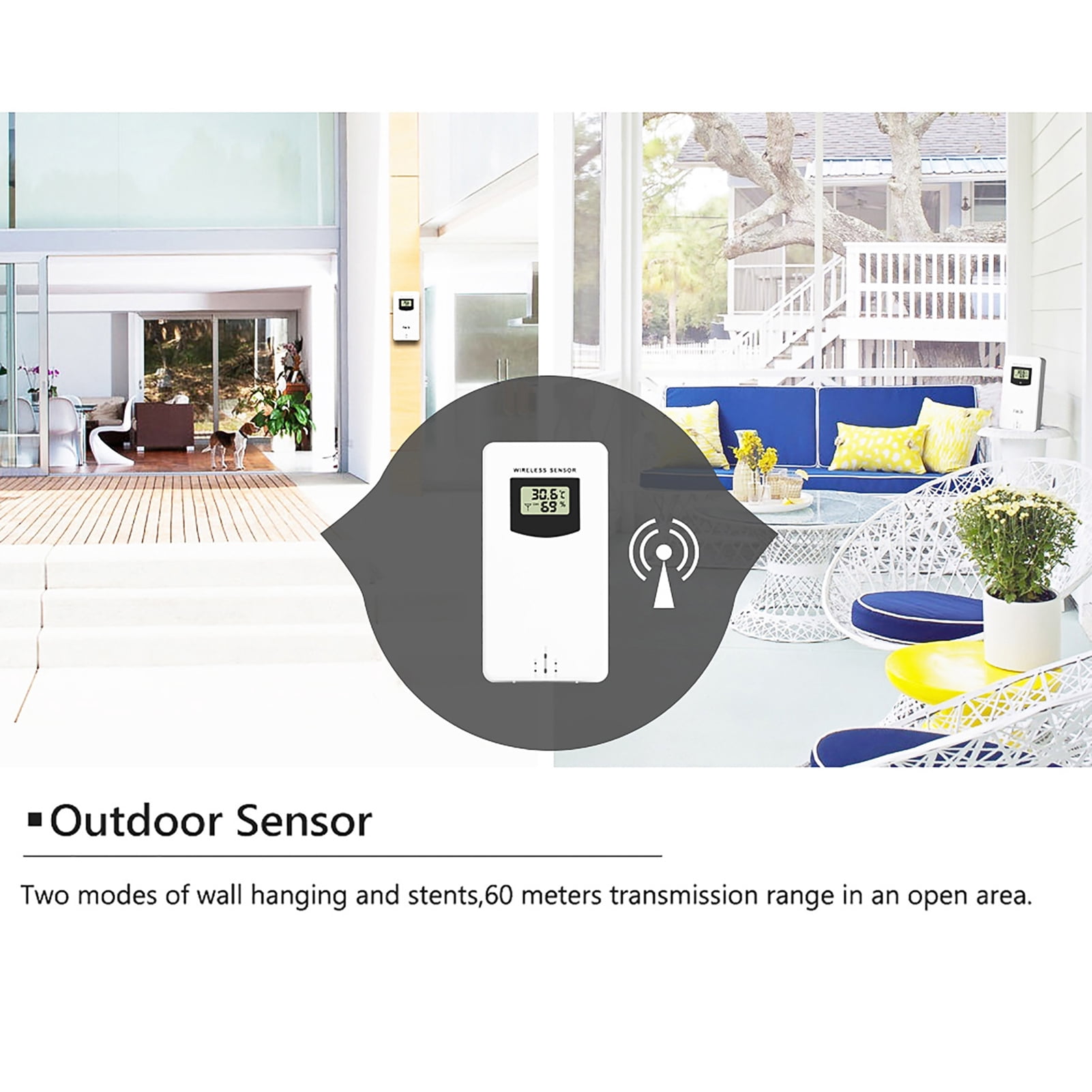 Meteorological clock,Display Weather With Barometer Indoor Thermometer With Temperature Meter Weather Station Meter Color Indoor Thermometer Usb197ft 60m Precision Clock Usb197ft