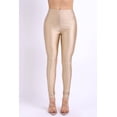 thumbnail image 3 of Ofenti Shiny Leggings for Women High-Waist Neon Tights for Parties & Raves, Small Nude, 3 of 8