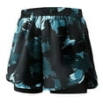 thumbnail image 2 of Nmnitkp Men's Swim Trunks 2 in 1 Beach Shorts Quick Dry Bathing Suits with Compression Liner Swim Trunks UPF 50+ Sun Protection Men's Swimwear Green,2XL, 2 of 3