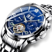 POEDAGAR Mechanical Watches Top Brand Luxury Automatic Men Wrist Watches New Fashion Waterproof Luminous Relogio Masc