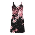thumbnail image 6 of Karight Summer Dresses for Women V-Neck Sundresses Sleeveless Loose Sleep Dress Beach Tank Dress Floral Casual T Shirt Dresses, 6 of 6