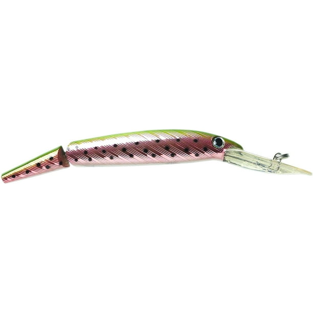P-Line Predator Minnow Universal Hard Fishing Bait, Rainbow Trout, 5 1/2", Hard Baits - Walmart ...