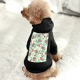 Bybiment Dog Hoodie Soft Cat Clothes, Hand Drawn Christmas Pin Pet