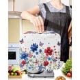 thumbnail image 2 of Blue Red Spring Floral Stand Mixer Dust Cover with Storage Pocket & Handles,Pastoral Flowers Butterflies Watercolor Fits All Tilt Head & Bowl Lift Kitchen Appliance Cover Accessories,4.5-5 Quart, 2 of 6