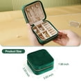 thumbnail image 5 of Casegrace Travel Portable Jewelry Box for Women Girl Velvet Jewellery Gift Case Earrings Ring Necklace Jewelry Storage Organizer, 5 of 8