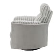 thumbnail image 4 of ACME Emee Corduroy Fabric Upholstered Glider Recliner with Swivel in Gray, 4 of 9