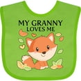thumbnail image 3 of Inktastic My Granny Loves Me- Little Fox Boys or Girls Baby Bib, 3 of 4