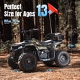 thumbnail image 4 of 40 cc Trail Blazer Ride-On Buggy,4 Stroke Dual-Speed Off-road 4-Wheeler, Key-Lock Safe & 10-15mph, Front & Rear Shocks and Knobby Tires for Grass, Dirt and Gravel,GREEN CAMO, 4 of 9