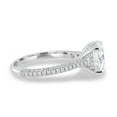 thumbnail image 4 of ESTE ORIGIN 2.50Ct Round Moissanite Cathedral Engagement Ring – Triple Pavé Band, Hidden Halo in 10K White Gold for Women, 4 of 7