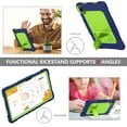 thumbnail image 5 of FIEWESEY for TCL Tab 10L Gen 3 8193A / For TCL TAB 10 Gen 2 Case Kids Friendly with Kickstand Case for TCL TAB 10 Gen 2/TCL TAB 10L LTE Gen 3 Model 8194A/TCL Tab 10L Gen 3 - Black+NavyGreen, 5 of 7
