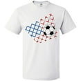 thumbnail image 3 of Inktastic Soccer Ball, Net with American Flag Colors T-Shirt, 3 of 5