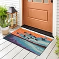thumbnail image 5 of Liora Manne Flock Area Rug 5x8 Indoor Outdoor Sky Weather Resistant Soft Fabric, 5 of 7