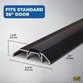 thumbnail image 3 of M-D Building Products 10017 3-3/4 in. x 1-1/8 in. x 36 in. Bronze Aluminum and Vinyl Heavy-Duty High-Profile Threshold, 3 of 7