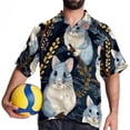 thumbnail image 4 of Tmall Men's Button Down Casual Hawaiian Print Short Sleeve Summer Beach Shirt, 4 of 6