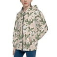 thumbnail image 2 of Pofeuu Halloween Cactus Print Teenage Zipper Hoodie Sweatshirts Hooded Casual Jackets With Pocket For Boys Girls-Small, 2 of 6