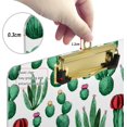 thumbnail image 3 of FMSHPON Green Cactus Tropical Succulent Plant Clipboard Hardboard Wood Nursing Clip Board and Pull for Standard A4 Letter 13x9 inches, 3 of 7
