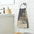 thumbnail image 3 of Yayeee 100% Cotton Hand Towels for Bathroom 16" x 28" Soft Absorbent Kitchen Towel, Sitting on The Moon, 3 of 7