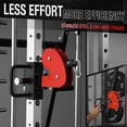 thumbnail image 6 of Mikolo Smith Machine Home Gym, 2200 lbs Power Rack Cage with Cable Crossover, Weight Bar, 360° Landmine, Barbell Holders and Other Attachments, Total Body Strength Training Cage, 6 of 18