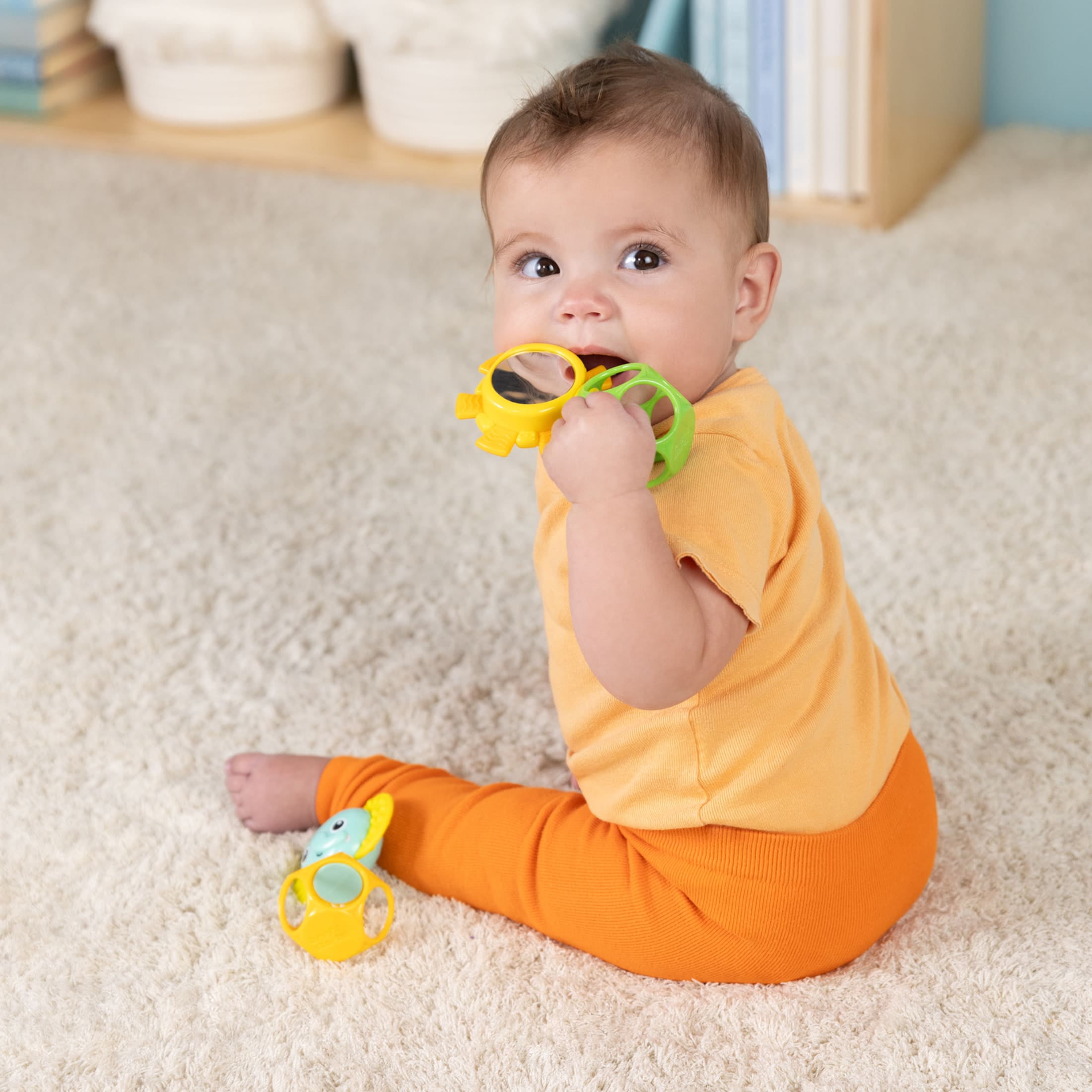 Bright Starts Soother Pals Easy-Grasp Teether Toys, Unisex, Newborn