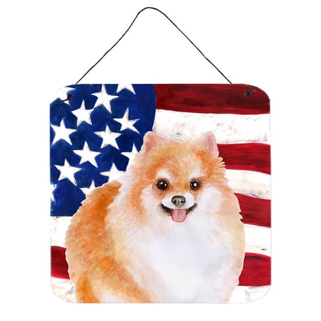 Pomeranian No. 2 Patriotic Wall or Door Hanging Prints