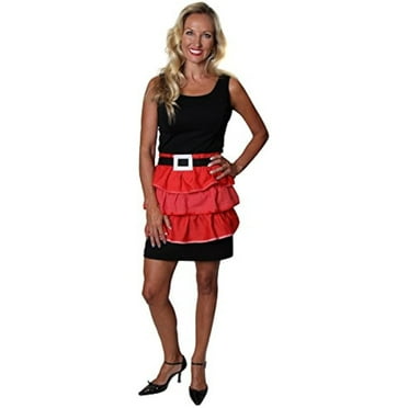 North Pole Novelties Mrs. Santa Ruffle Apron, Adult