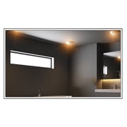 Elecsung 43 inches Mirror TV with LED Light 4K Screen Decoration Makeup LED Mirror webOS Built-in ATSC DTV Tuner Voice Control Alexa