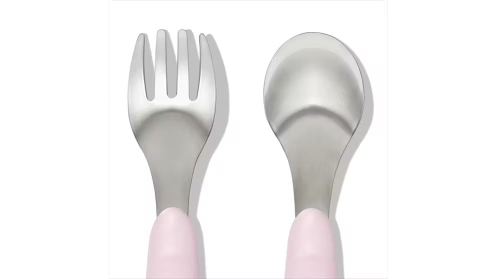 Oxo Tot - Ensemble Fourchette & Cuillère - - Fleur - 12 Mois +