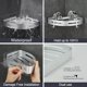 thumbnail image 4 of Estante de Ducha Esquinero Sin Taladro Aluminio Aeronáutico con 2 Ganchos para Ducha Soporte Antioxidante Autoadhesivo para Artículos de Baño 2 Piezas (Plata), 4 of 4