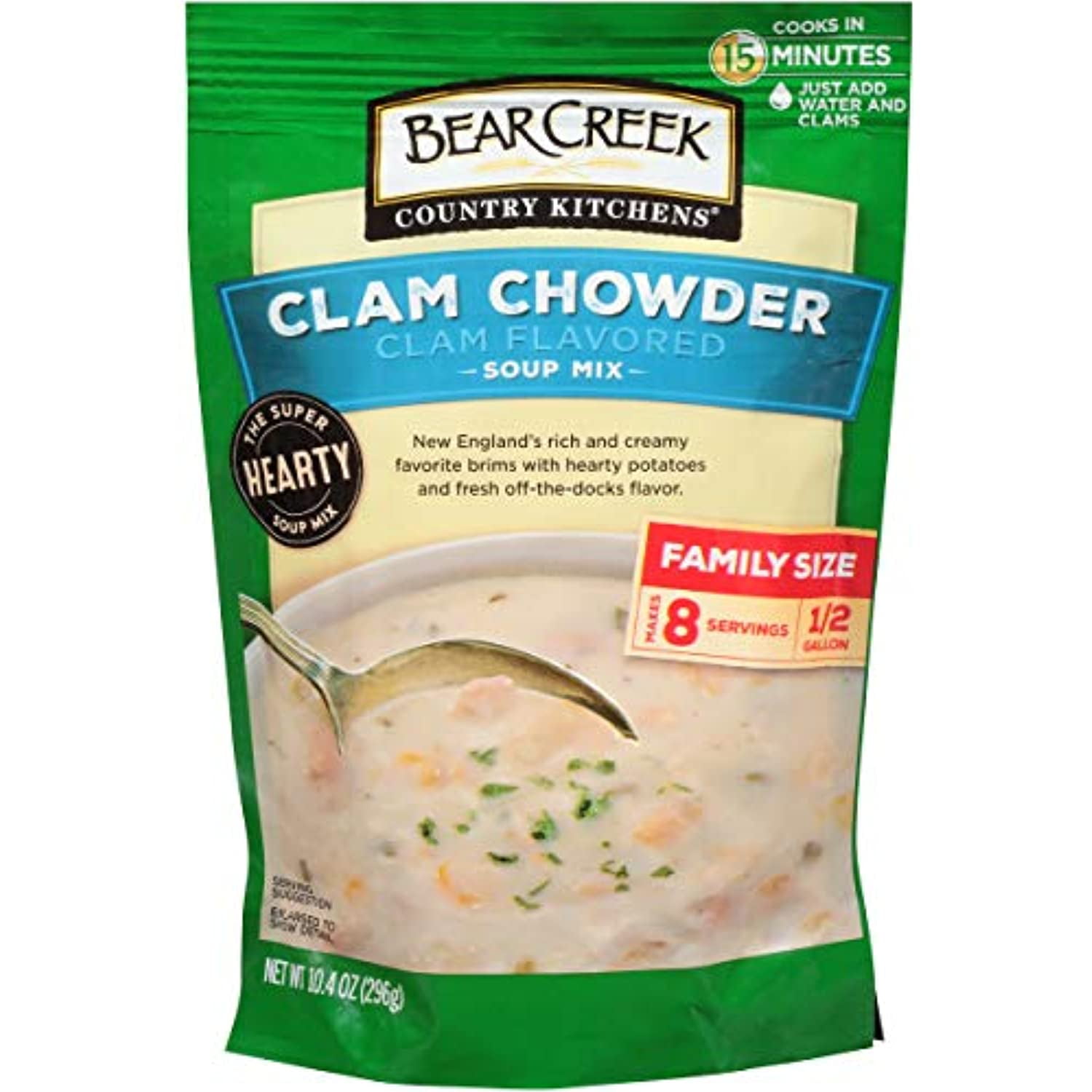 Bear Creek Soup Mix, Clam Chowder, 10.4 Ounce (Pack Of 6)