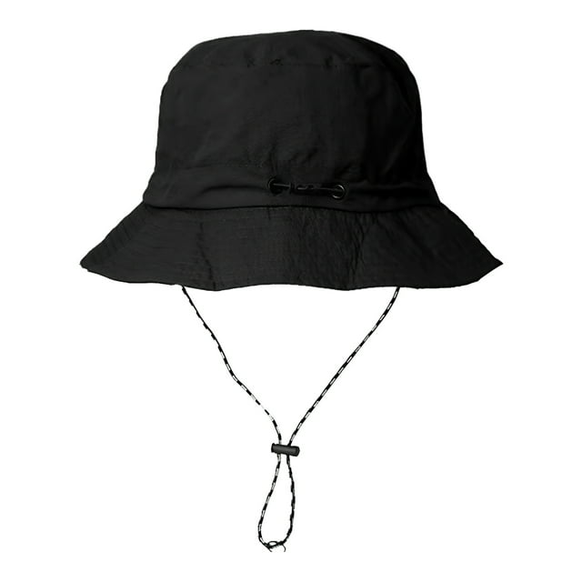 Guardurnaity Sombrero de jardinería impermeable y resistente al sol, plegable y almacenable para mujer, sombrero de cubo con cordones. Sombreros Negro
