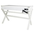 thumbnail image 4 of Pemberly Row Contemporary 46" Desk with Power in White Finish, 4 of 5
