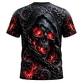 thumbnail image 5 of CONFREE Halloween Mens Short Sleeve Tshirts Crew Neck Skeleton Graphic Lightweight Hallowmas T-Shirts for Men, 5 of 5