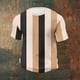 thumbnail image 4 of Ceisia Men's Summer Casual Slim Fit Crew Neck Short Sleeve T-Shirt Multi-Color Vertical Striped Waffle Knit Stretch Fabric Khaki XXXXXL Gifts, 4 of 6