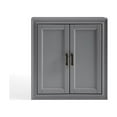 thumbnail image 4 of HomeStock City Sleek Bathroom Wall Cabinet With Craftsman Style Doors, Wall Mounting, Indoor Furniture, 26"H x 23.75"W x 8"D, Vintage Gray, 4 of 10