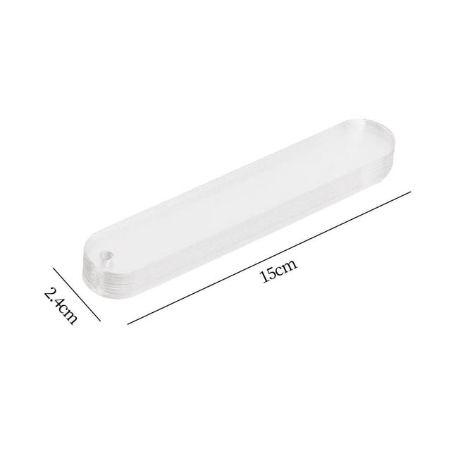 pitrice Signets Acryliques 20x avec Pompons Lecture Marqueurs de Livre Métiers pour Adultes 15cmx2.4cm