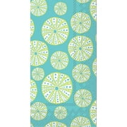 Boston International IHR 3-Ply Guest/Dinner Paper Napkins, 8.5" x 4.5", Turquoise- Urchin