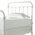 Weston Home Nottingham Metal Twin Bed, Antique White