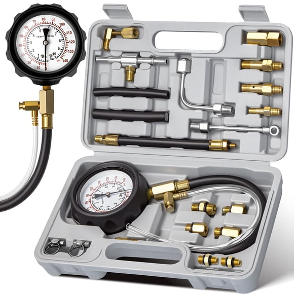 Kit probador de presión de combustible AUTOWN 0-140 PSI con adaptadores