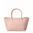 thumbnail image 2 of Isabella Rossetti Anya Hand-Woven Leather Satchel, Pink, 2 of 4