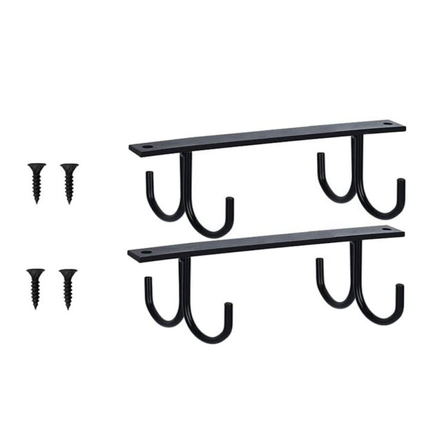 simhoa Coffee Cup Mug Holder Hanger Under Shelf Storage Rack Hook Display Black