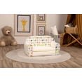 thumbnail image 3 of Delsit Kids Couch for Toddlers - 2 in 1 Convertible Foam Sofa to Lounger, Comfy Flip Out Lounge Chair for Children, Made in Europe, 3 of 5